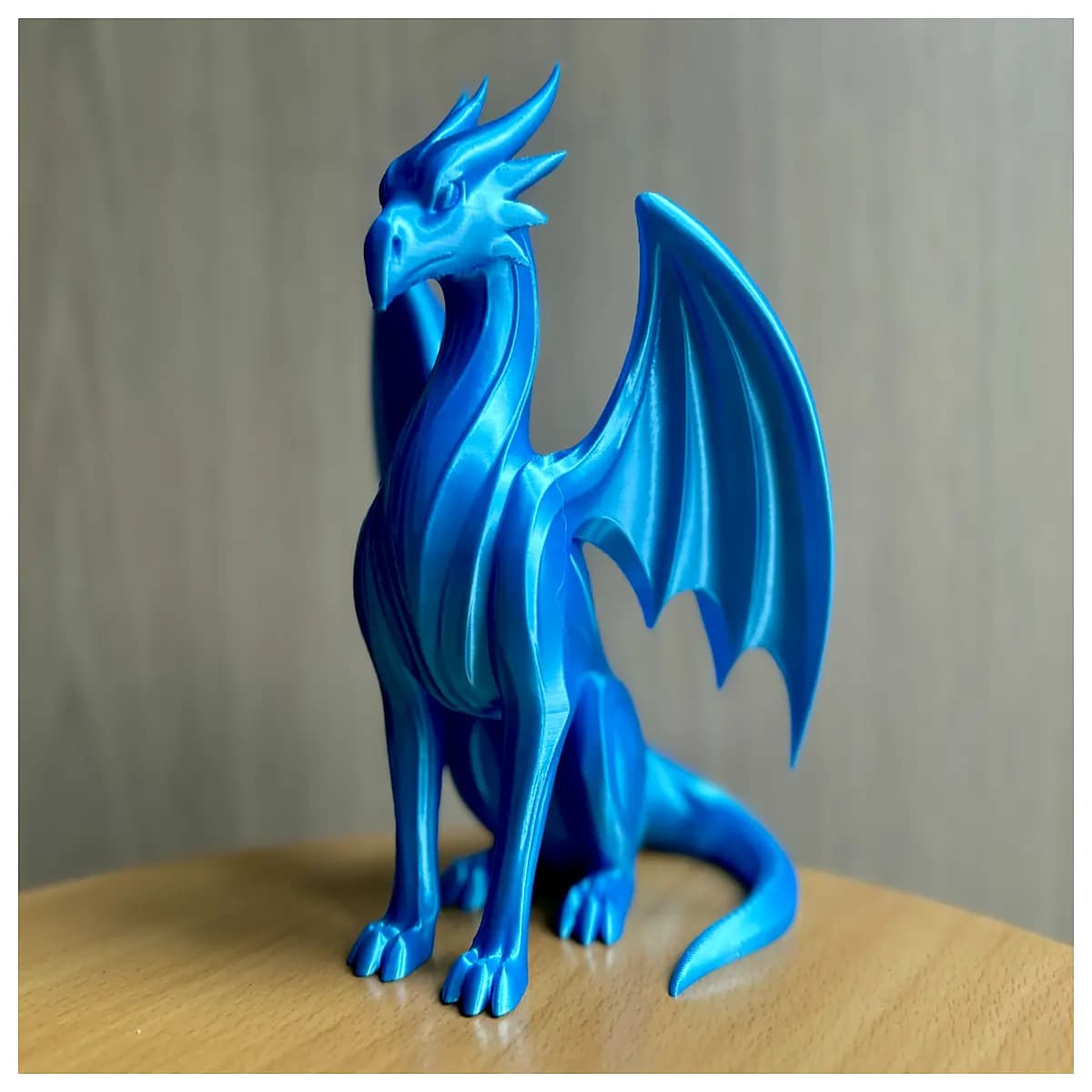 minimalist ice dragon sculpture home decor fantasy figurine resin art piece modern living room accent winter theme gift