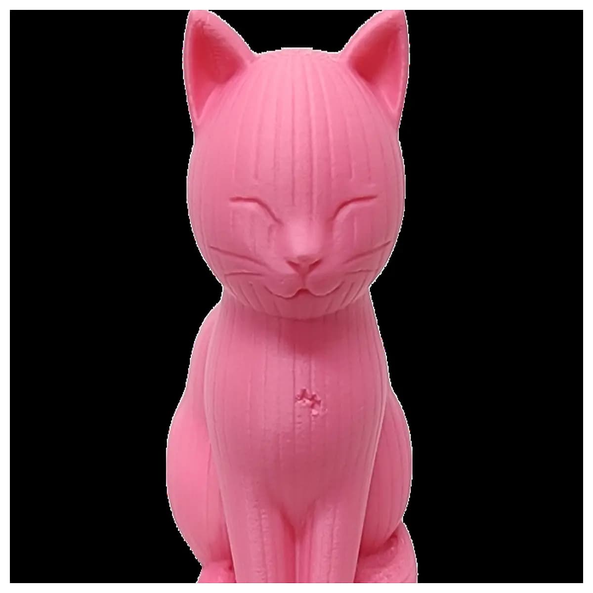 cute ribbed sitting cat figurine adorable plush kitten statue home decor animal ornament desk accessory cat lovers
