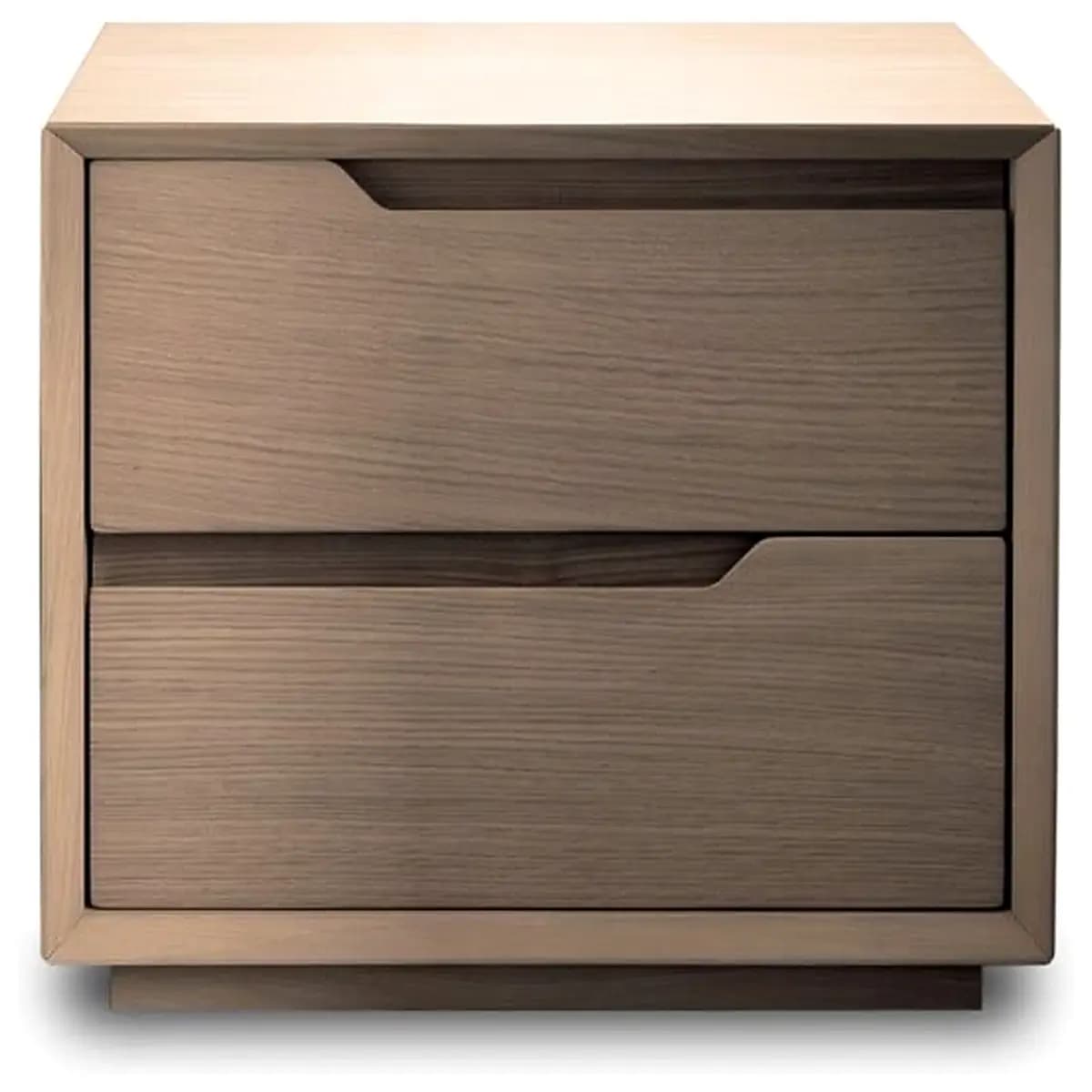modern bedside table small space nightstand with drawer minimalist bedroom furniture white oak finish