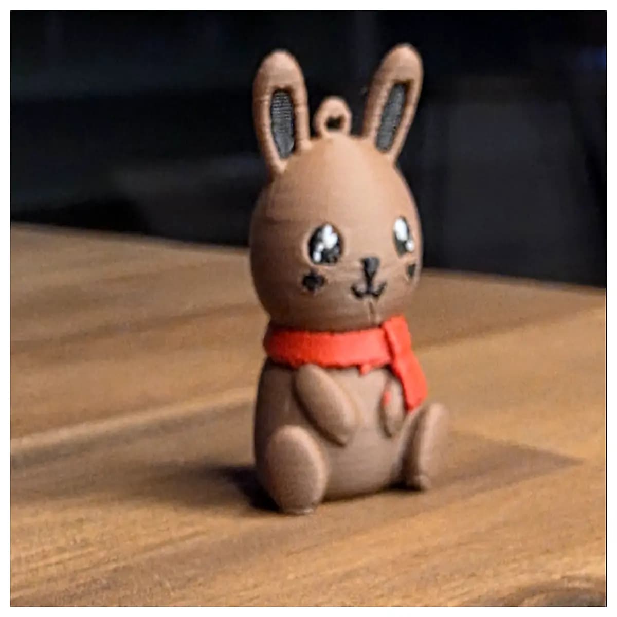 cute printed bunny keychain resin custom animal charm bag pendant women kids