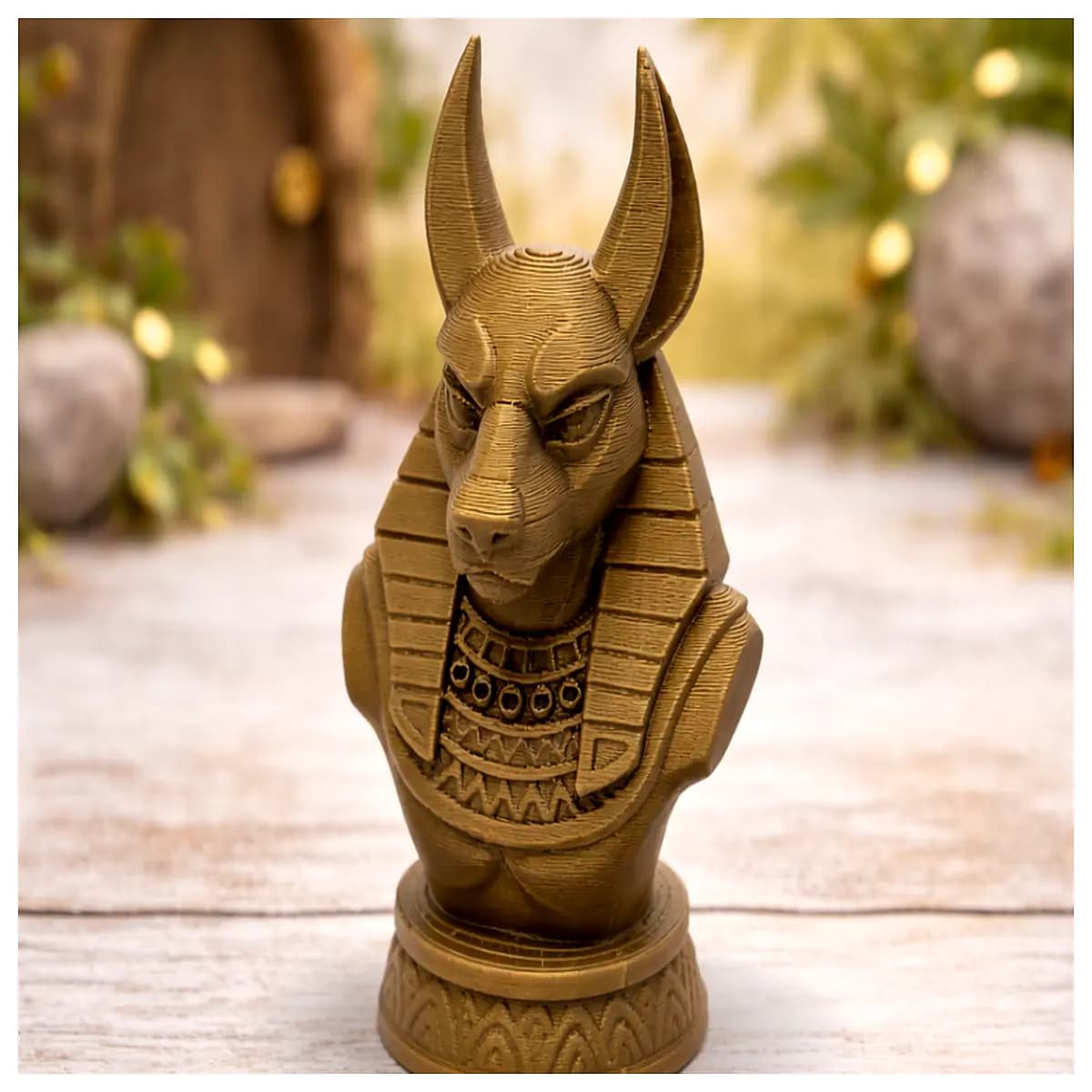 anubis statue ancient egyptian pharaoh artifact home decor dark fantasy gothic altar piece mystical protection talisman