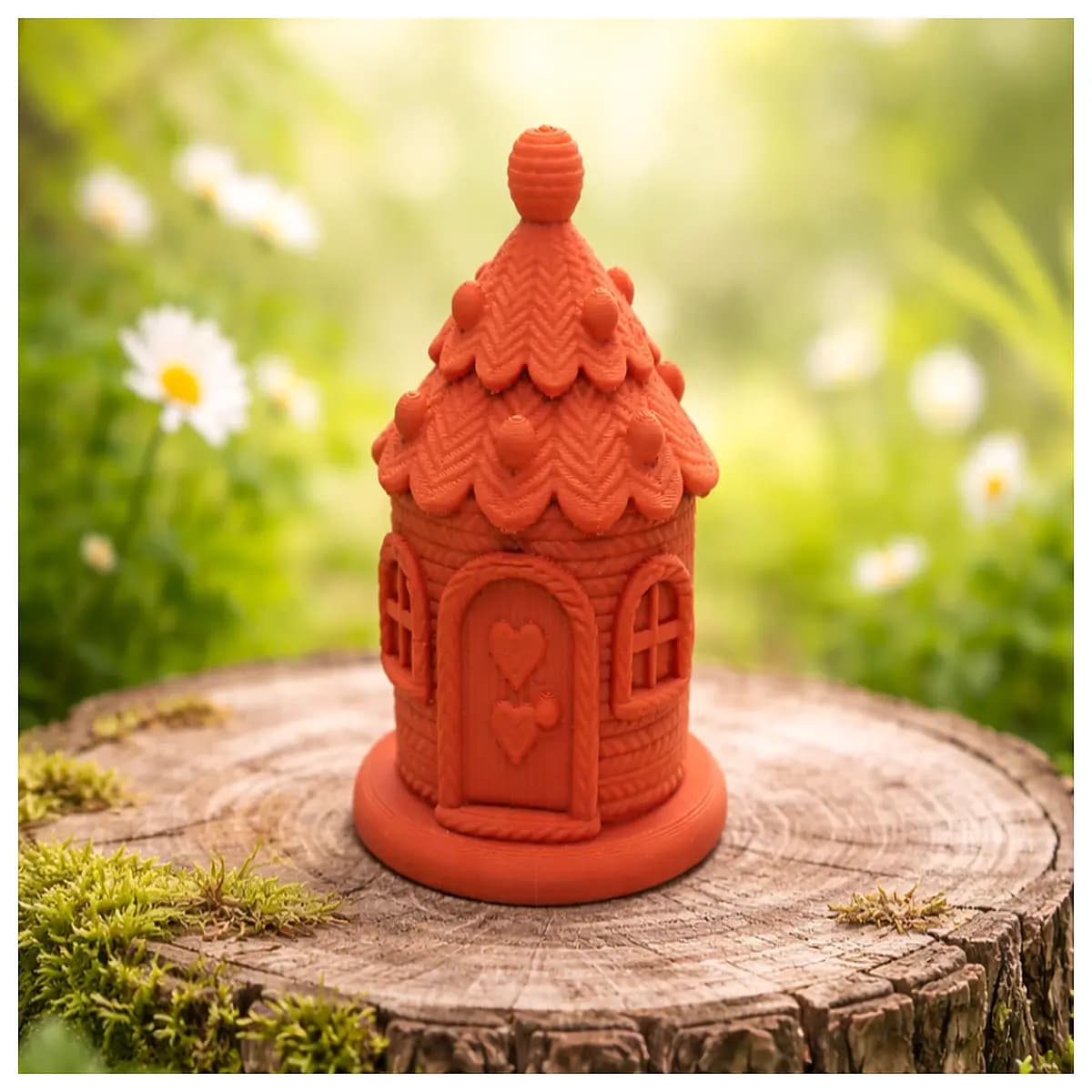 whimsical fairy tale forest shaped mushroom house miniature diorama resin craft decor for kids room fantasy garden ornament