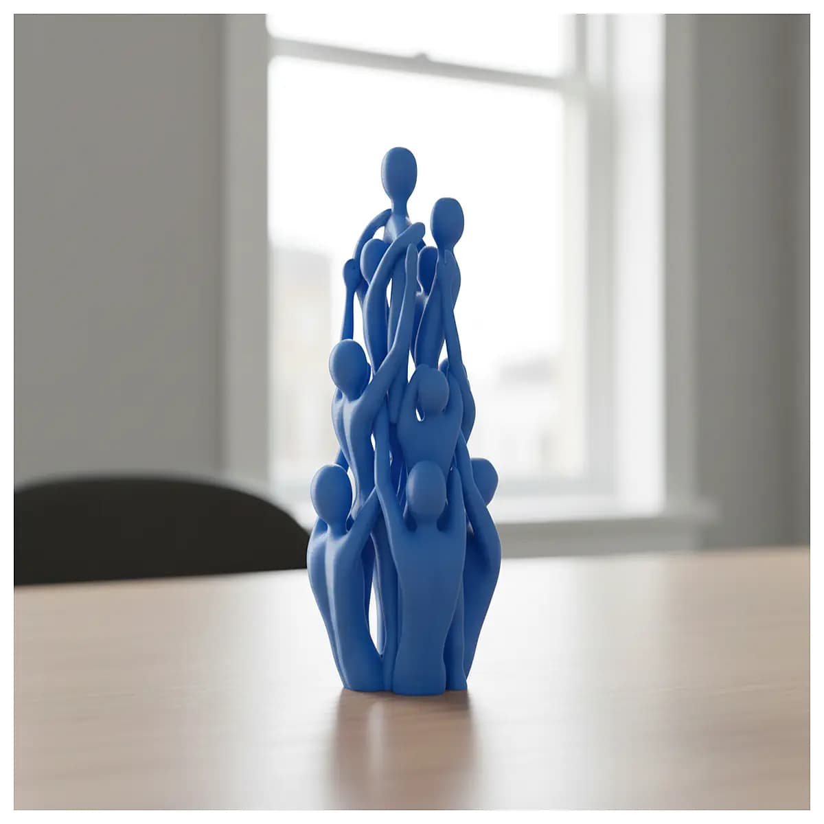 unity statue sculpture group people togetherness home decor garden art gift