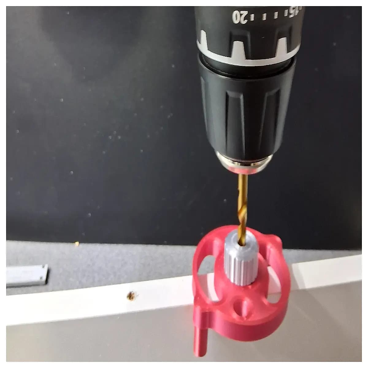 drill guide template for wood centering jig alignment tool precise hole placement system