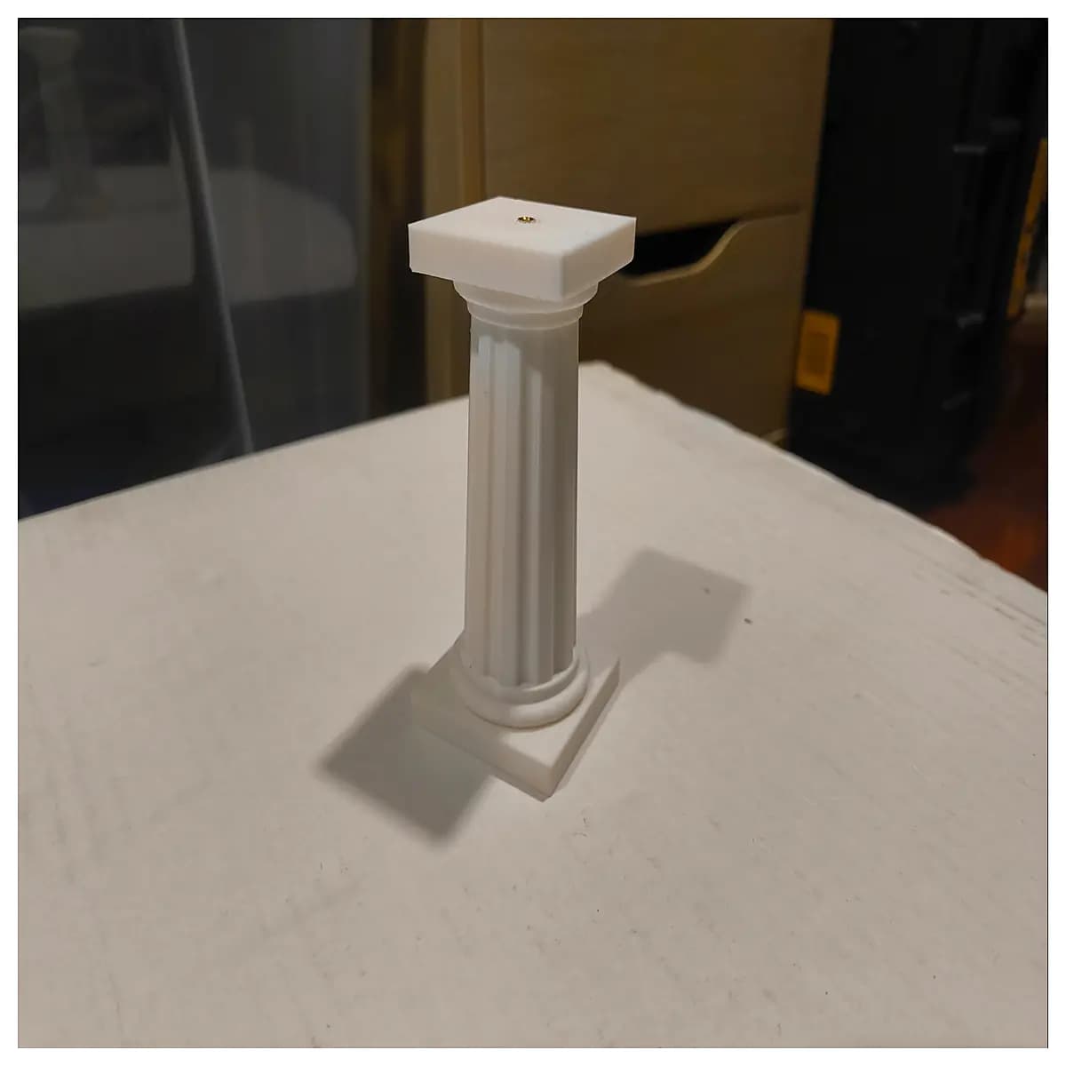 greek column with m3 heat set inserts decorative pillar for home decor furniture hardware mounting