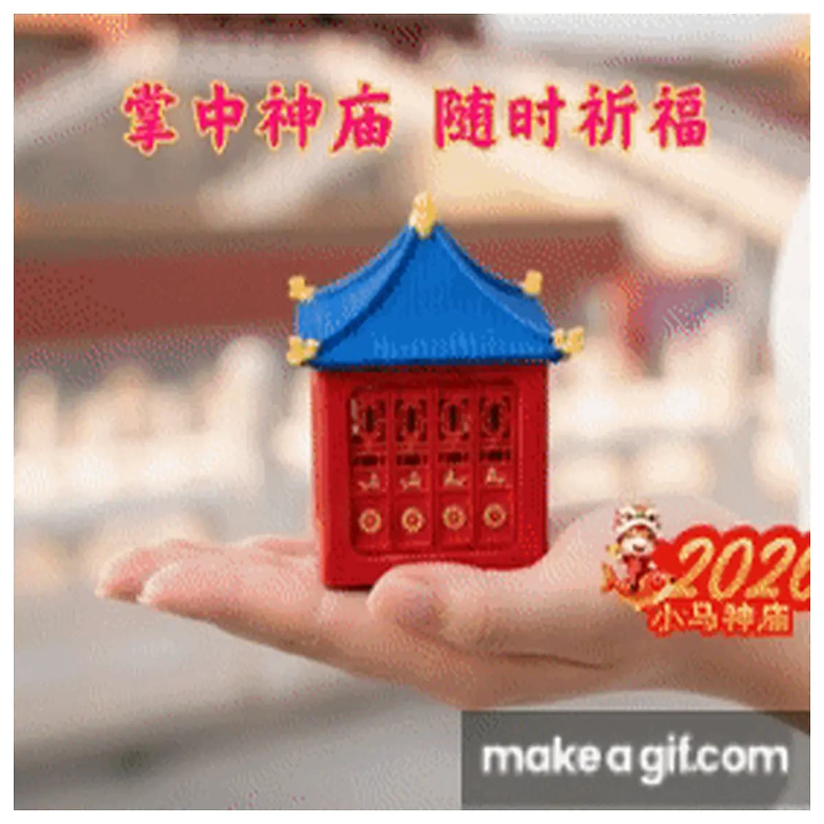 mini horse temple diy assembly historical chinese architecture miniature figurine collectible kids adults