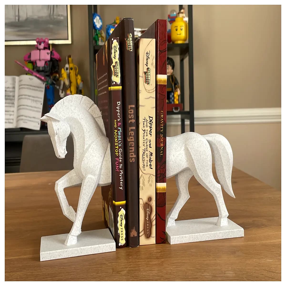 modern bookend sculpture decor contemporary metal book holder stylish shelf organizer home office aesthetic reading accessory 2026 trend