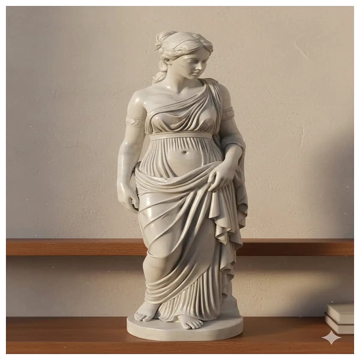 greek statue of young woman decor home office art vintage classical sculpture goddess figure aesthetic room decor