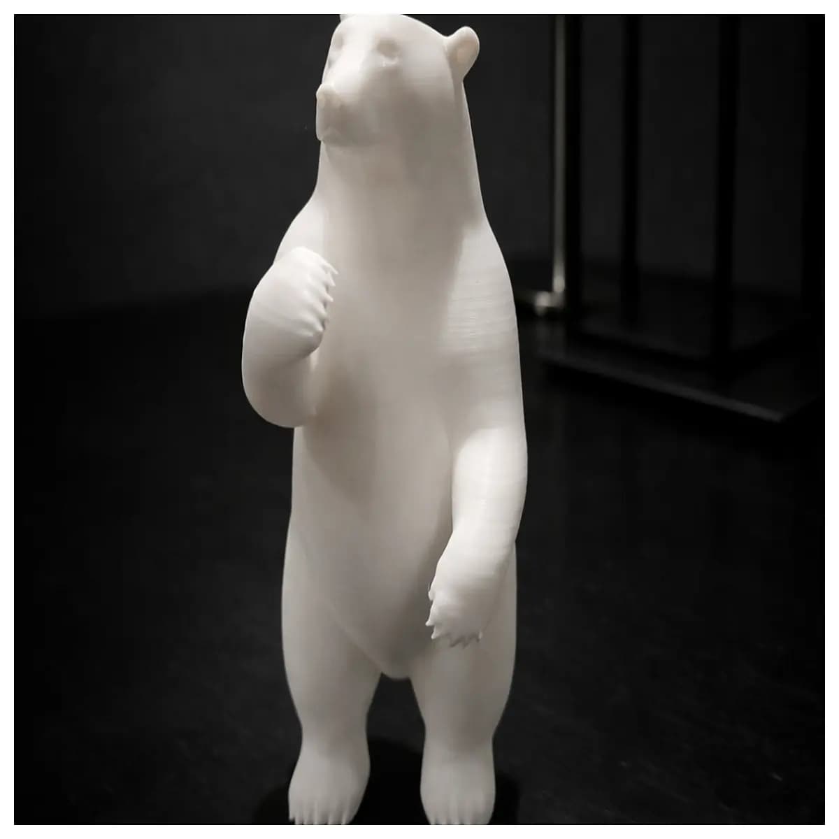 standing greenland polar bear figurine arctic wildlife statue home decor garden ornament wildlife art collectible