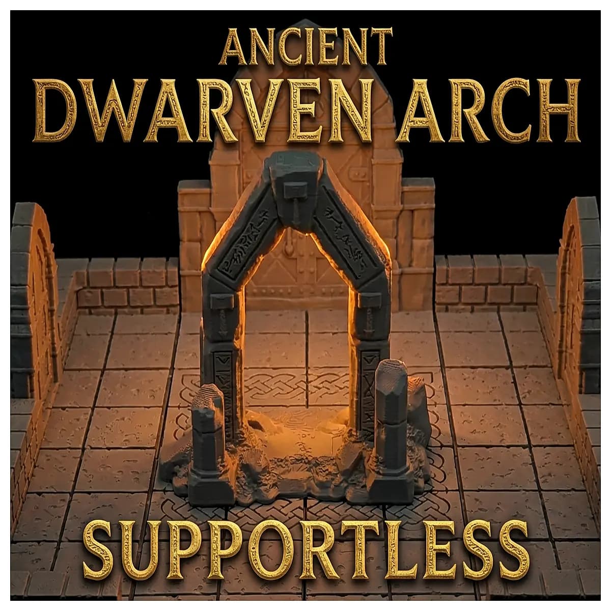 ancus dwarf archway no support needed slanted design fantasy garden decor outdoor landscape feature rustic stone look