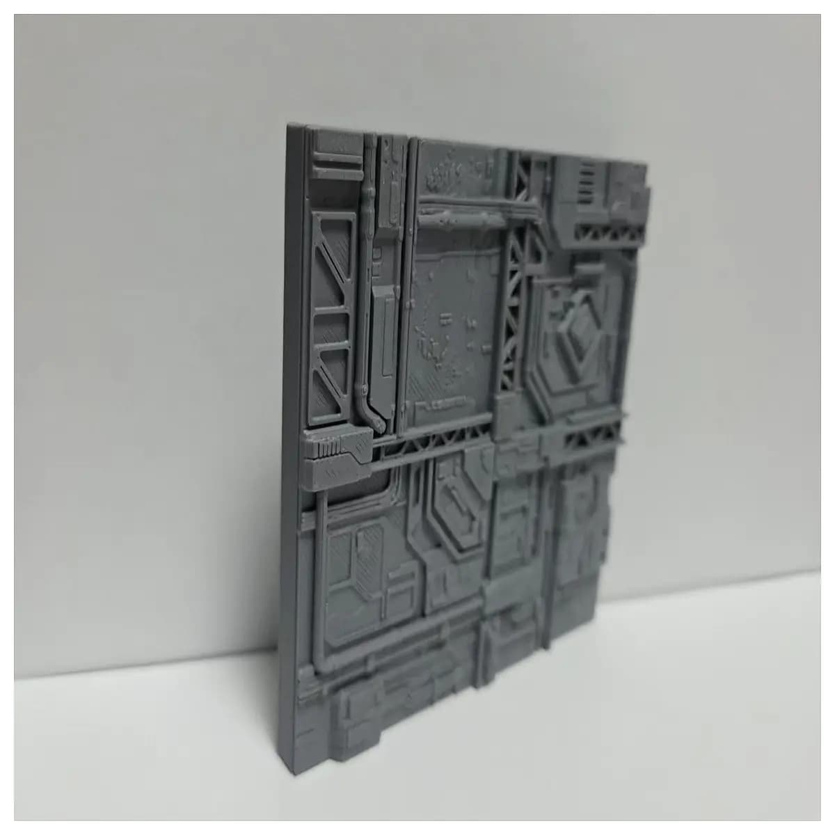 sci fi base interior wall panel a modular spaceship habitat set piece futuristic industrial decor prop