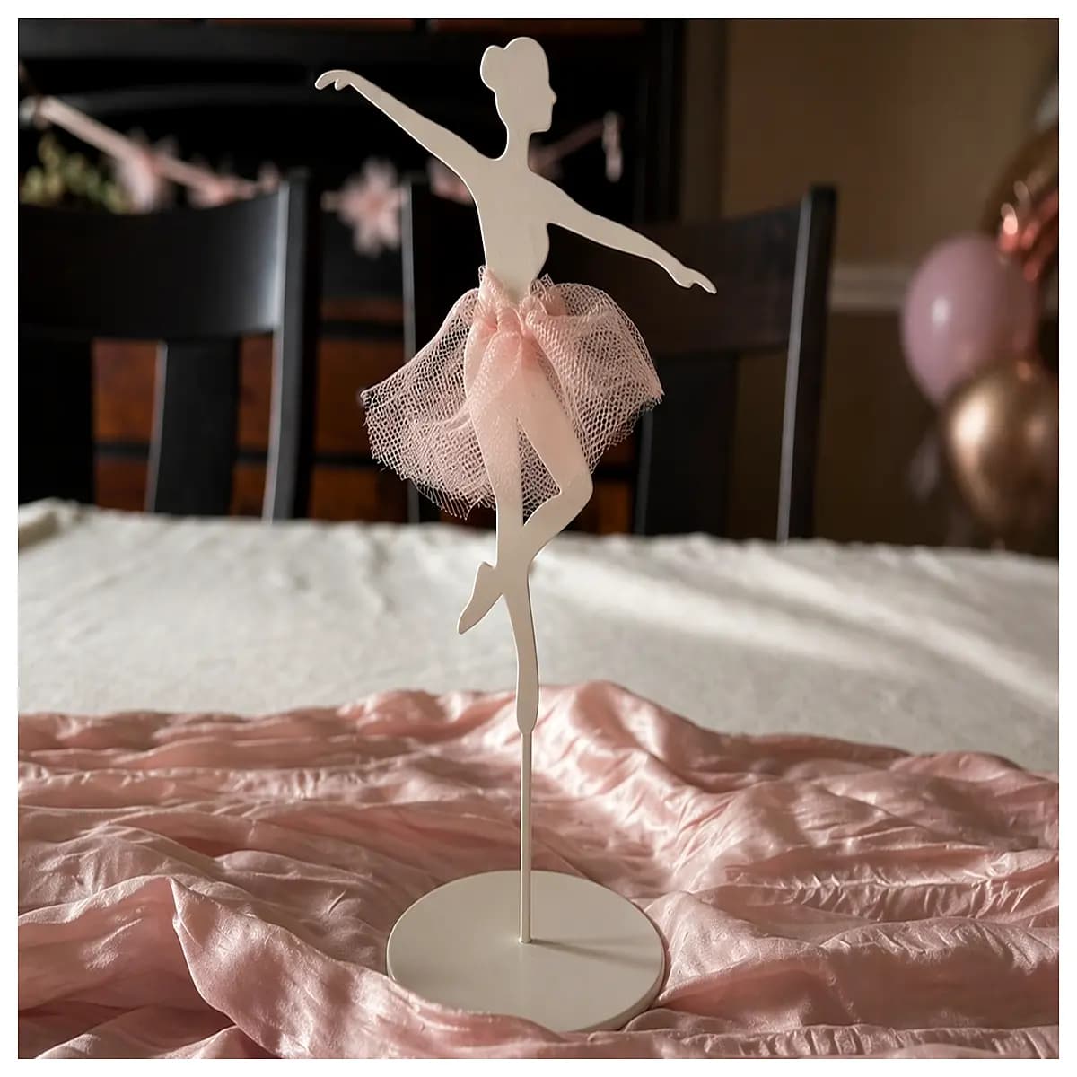dancing ballerina silhouette decorative art sculpture home decor accent piece for shelf