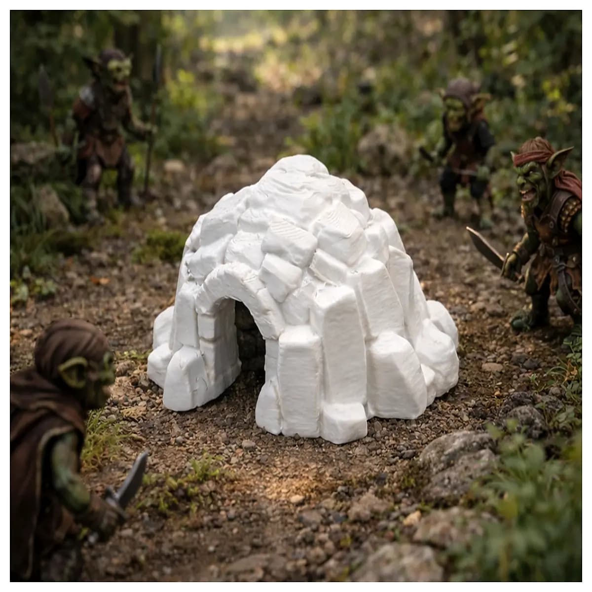 dungeons and dragons dungeon tiles goblin lair terrain set miniature wargaming accessories diorama base