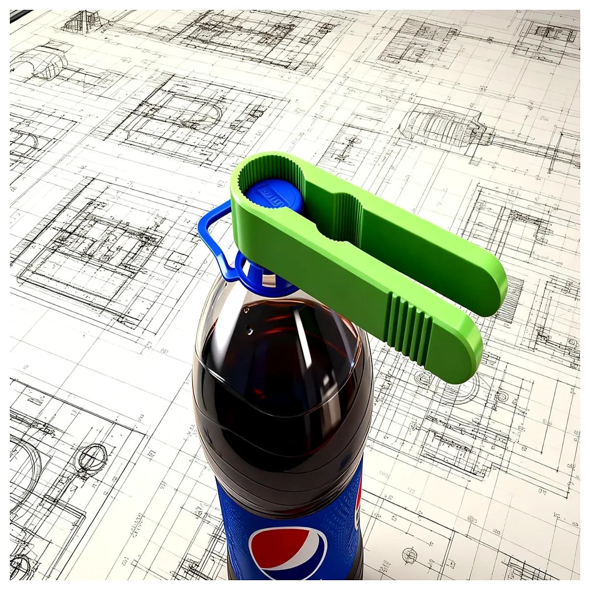 bottle cap opener tool for soda jars twist off lids kitchen gadget easy grip plastic opener