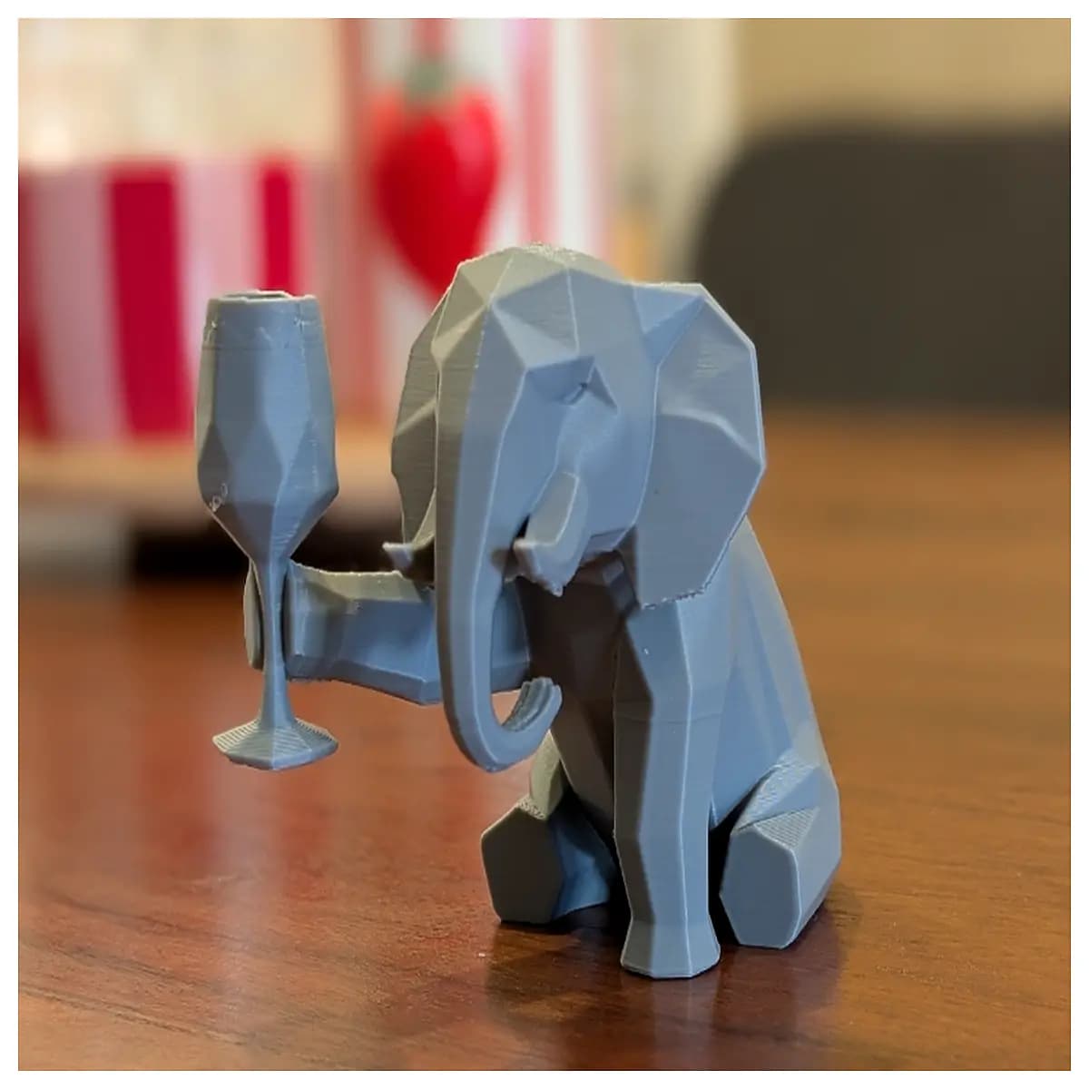 vino phant elephant wine glass holder home decor funny wine lovers bar counter centerpiece novelty desk ornament