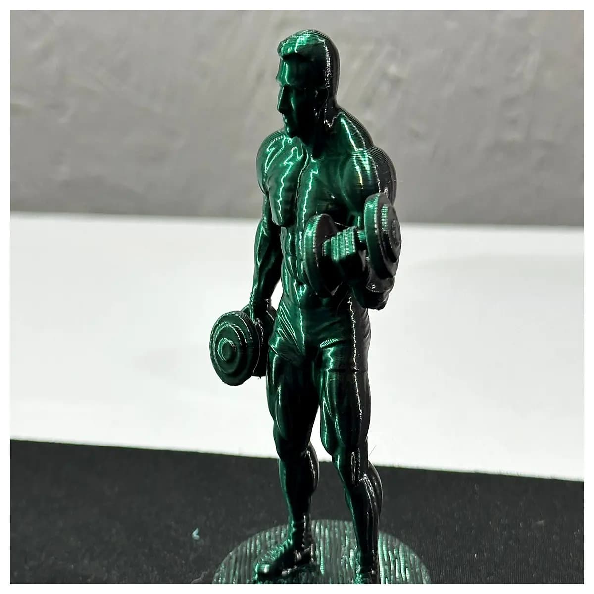 statue bicep curl workout equipment home gym strength training arm sculpting fitness gear