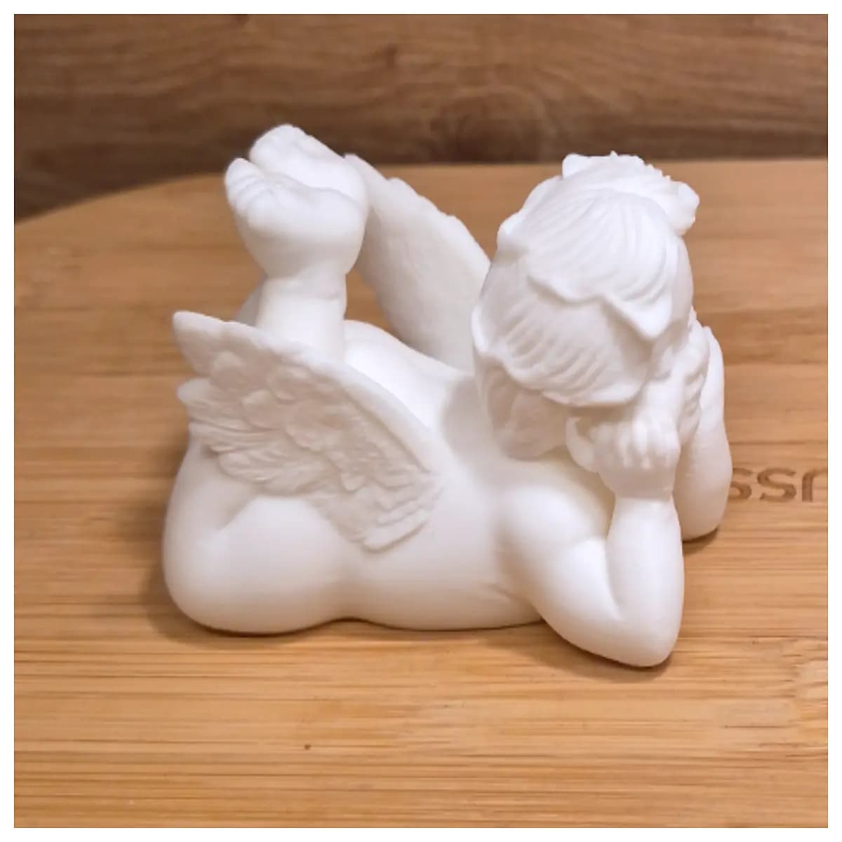 angel baby sleeping pose figurine resin home decor shelf ornament spiritual statue for bedroom