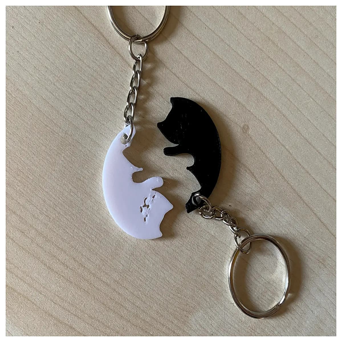 cute cat keychain for women men fluffy kitten bag charm funny animal pendant cat lover gift key ring accessory