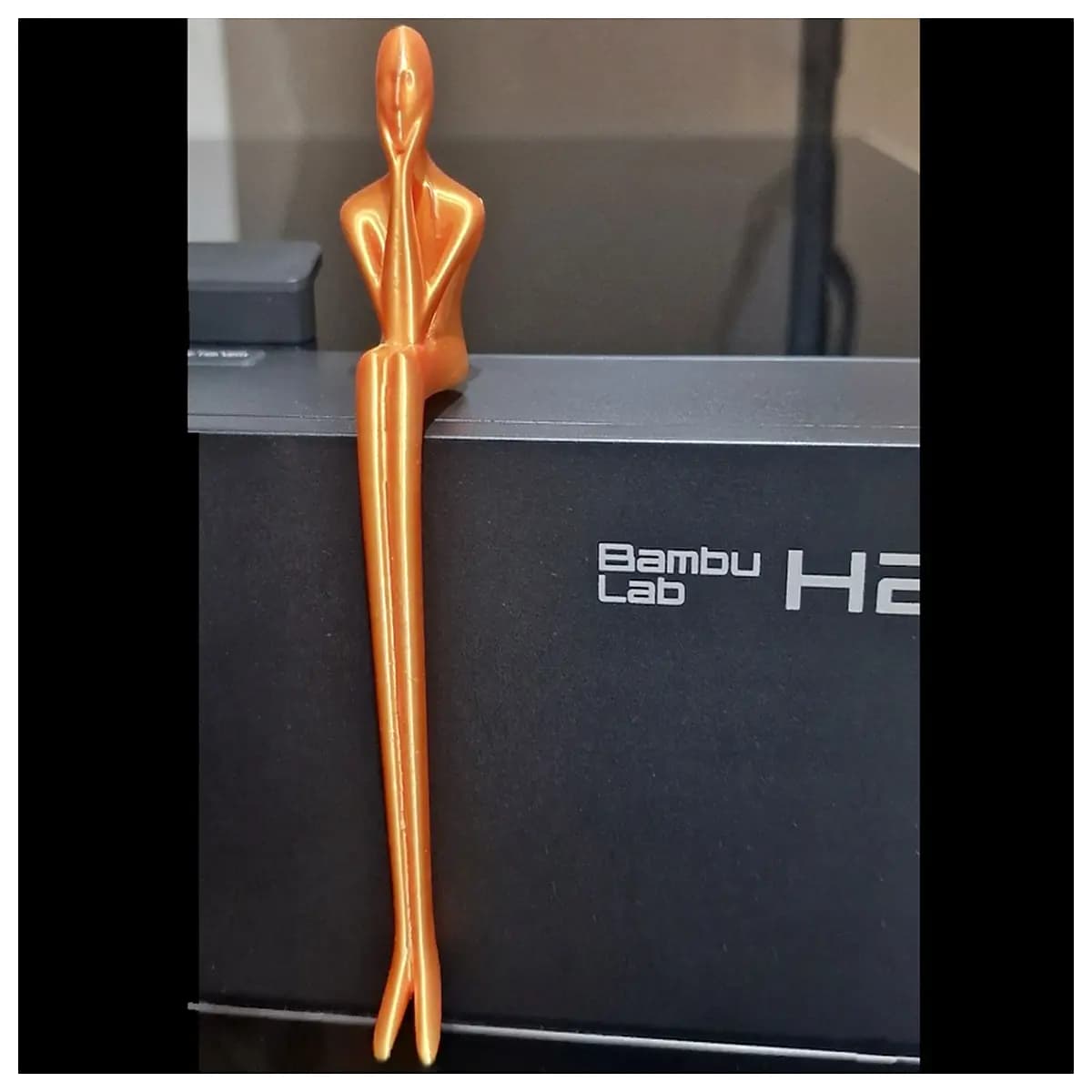 tall woman sitting statue modern art decor living room large sculpture home accent piece