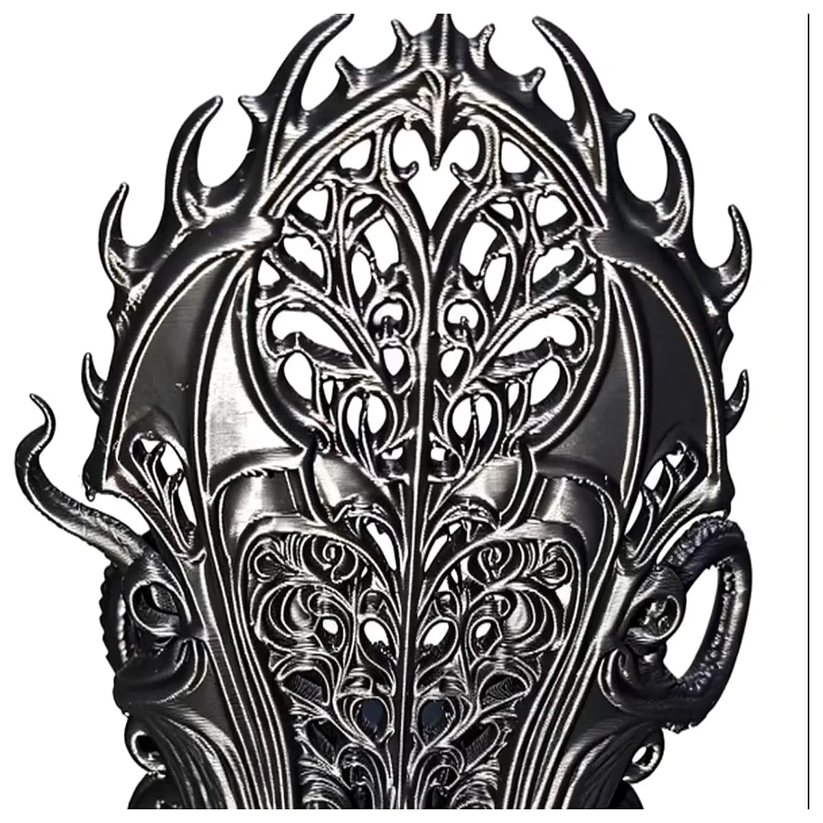 gothic dark cthulhu throne chair horror aesthetic furniture for home decor spooky room centerpiece dark fantasy throne