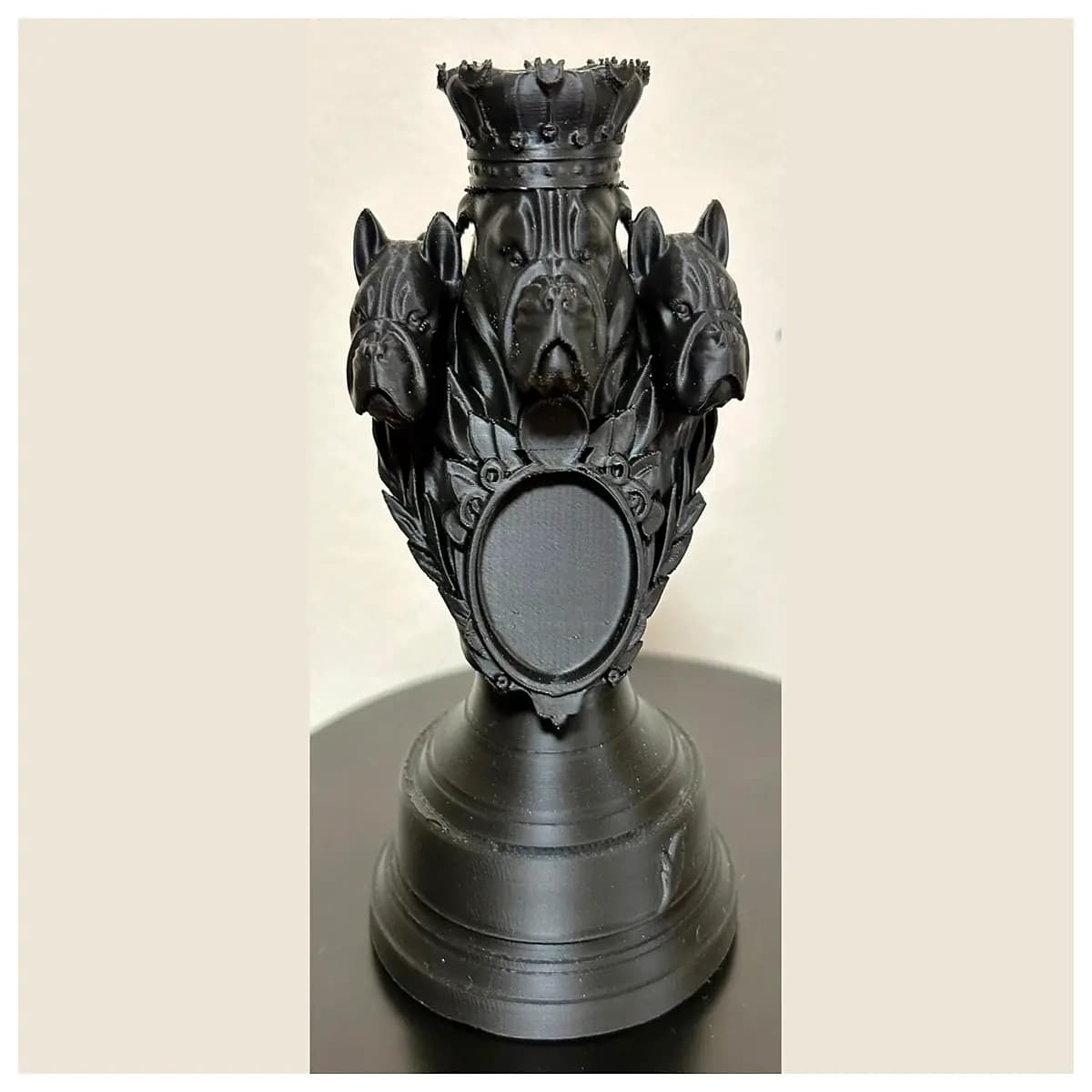 bulldog trophy award high detail statue pet lovers championship prize