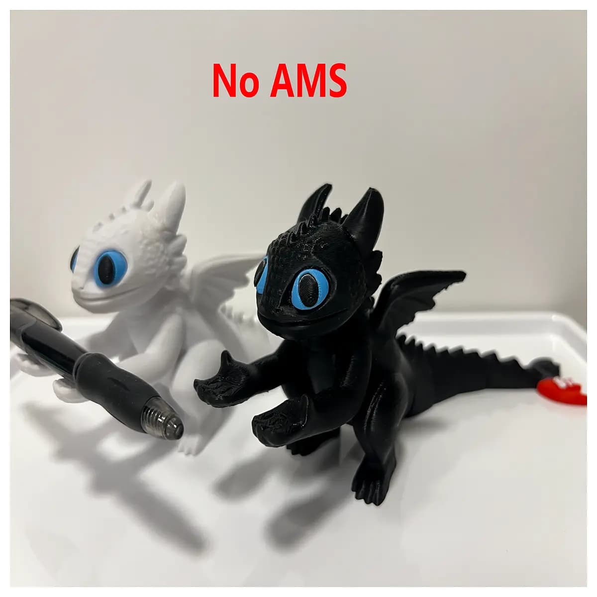 articulated night fury dragon pen holder desk organizer office decor how to train your dragon fans