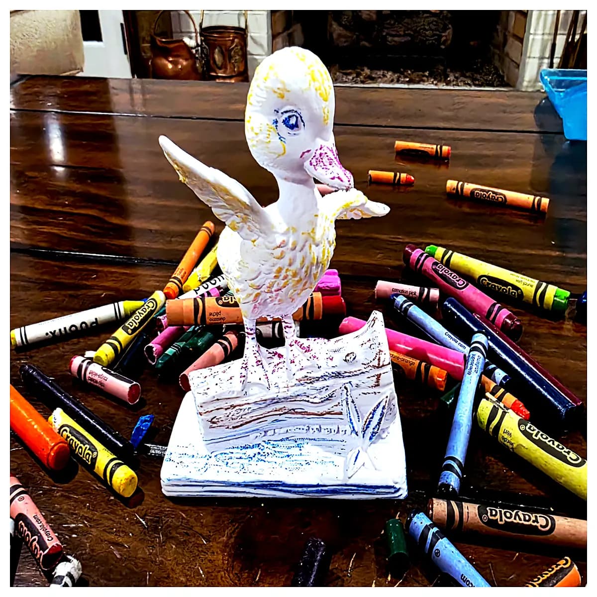 cute baby duck crayon set kids art supplies colorful drawing pencils non school stationery children birthday party favors