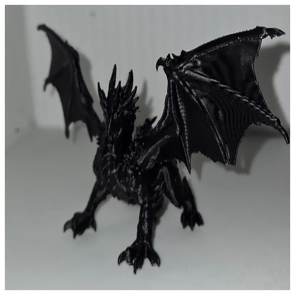 angry dragon wings open spread wings fantasy creature cosplay prop art print poster