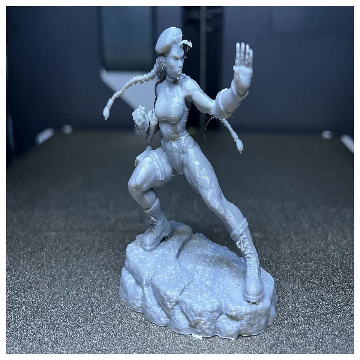chun li retro statue collectible figure vintage gaming decor for desk shelf