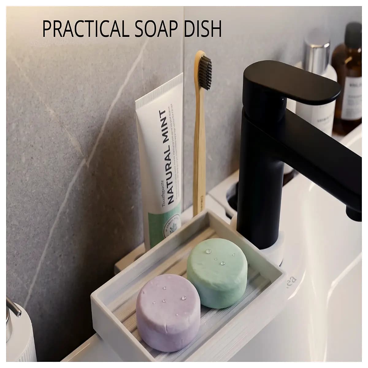 ceramic soap dish holder bathroom counter drain soap tray non slip soap dish for shower sink vanity