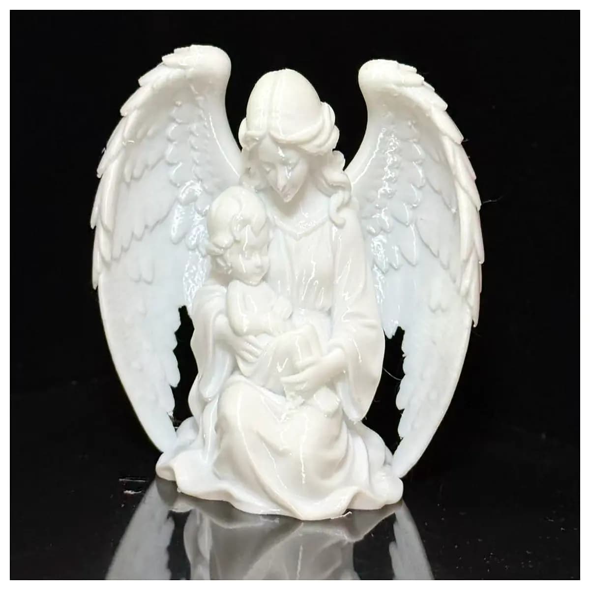 warm hug figurine home decor protective charm for peace of mind sentimental loved ones cozy room ornament anxiety relief statue