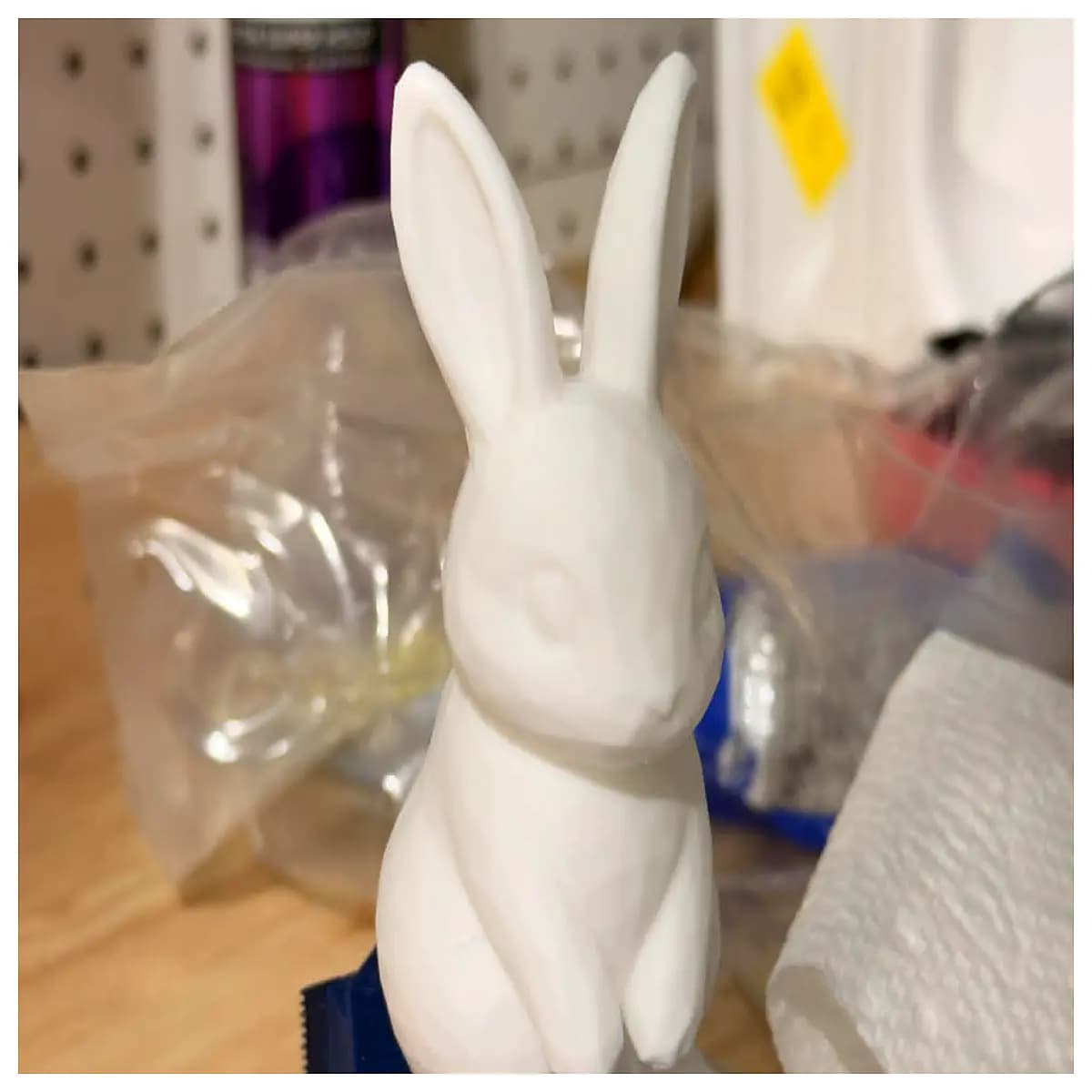 low poly bunny easter decoration download geometric rabbit mesh file