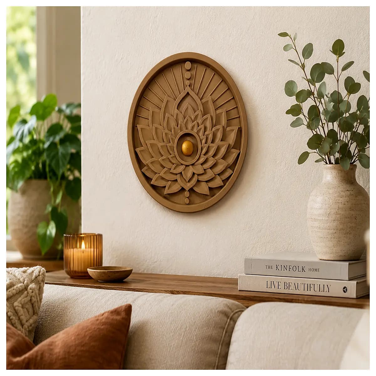 consciousness mandala wall art spiritual healing decor meditation room aesthetic boho home office vibe zen energy