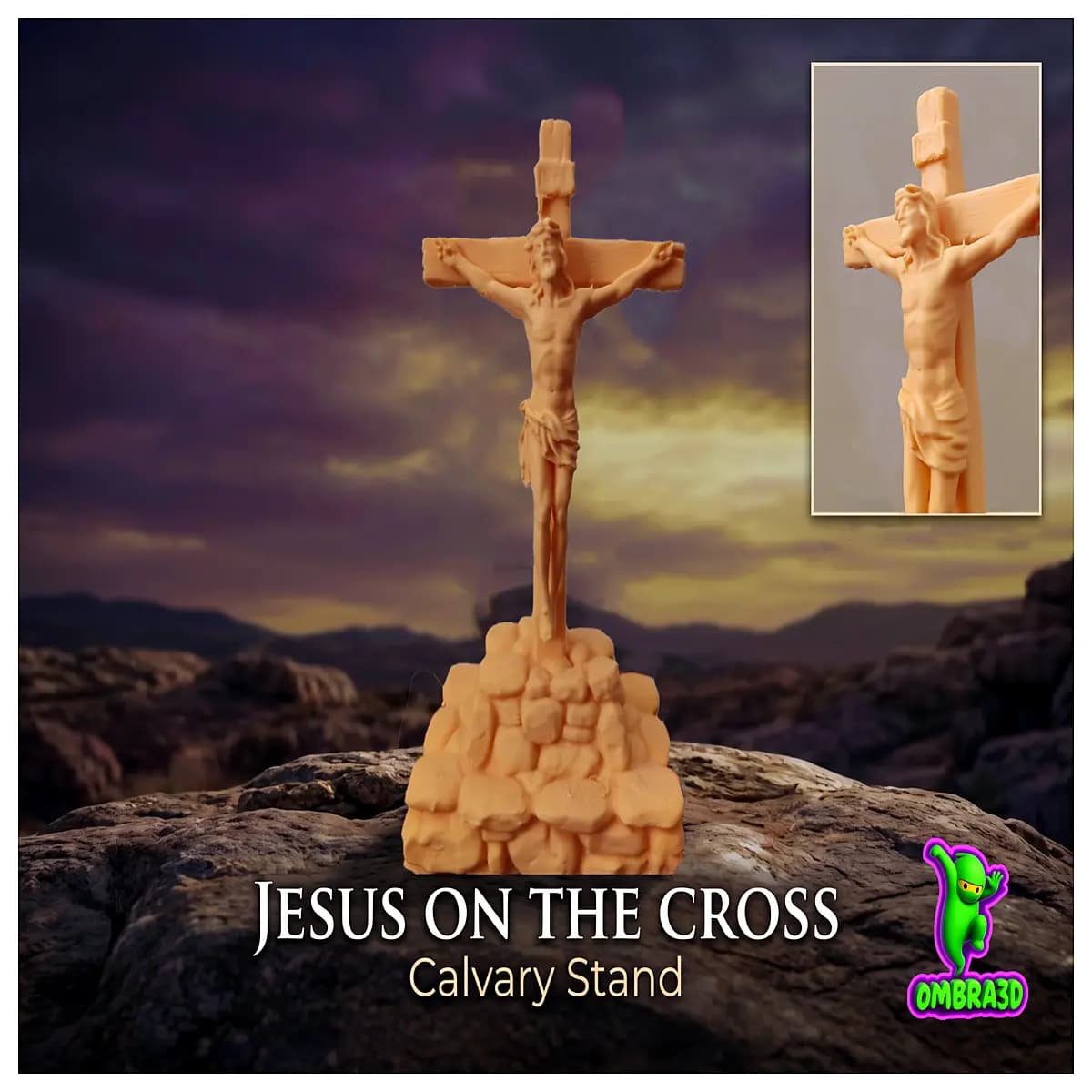 wooden cross jesus christ crucifix calvary skull hill religious home decor altar piece faith gift