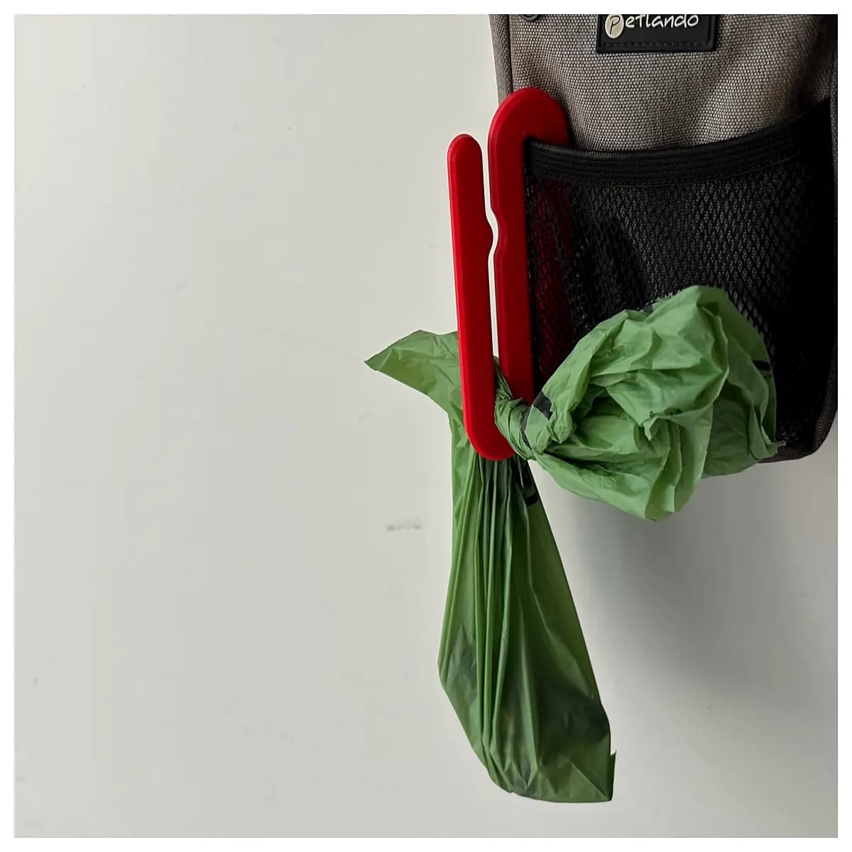 dog poop bag holder clip leash mount waste bag dispenser portable pocket organizer for walking