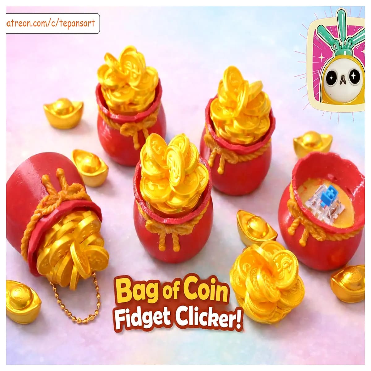 fidget coin clicker toy stress relief pocket size satisfying noise maker for anxiety relief