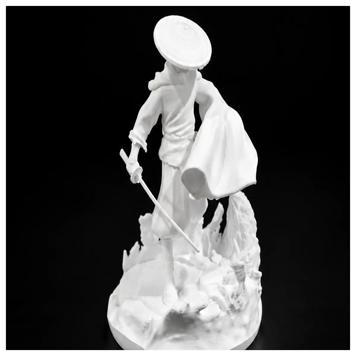blue eyed statue resin figurine home decor fantasy art piece collectible shelf ornament