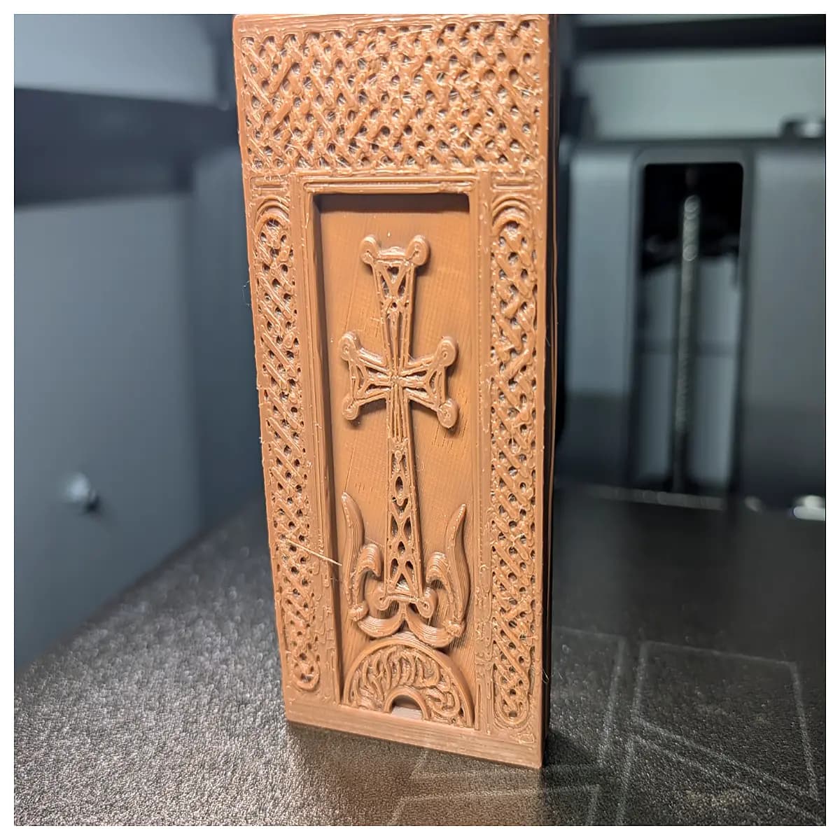 authentic armenian khachkar stone panel carved cross wall art religious home decor gift