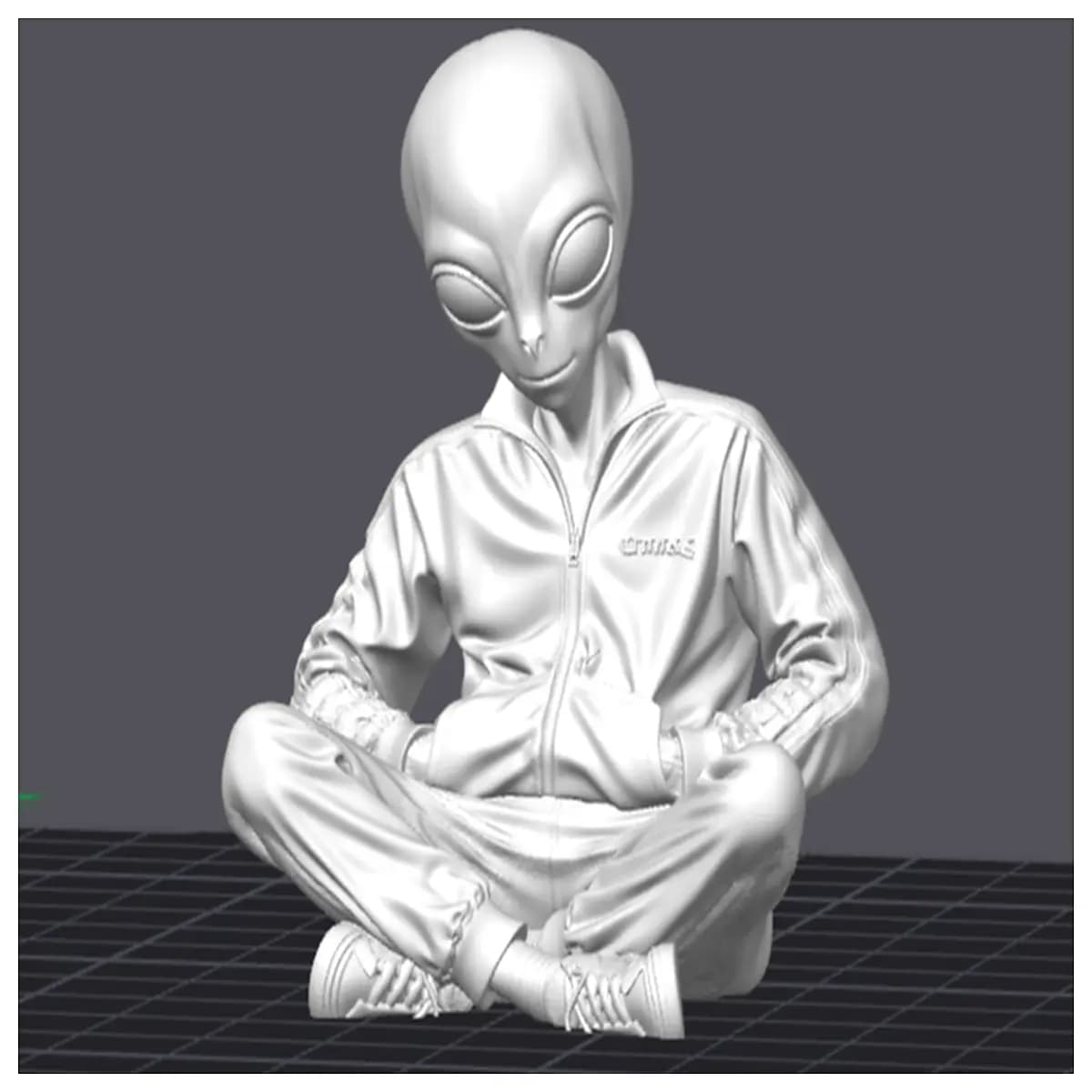 slavic alien zen decor mystical spirit figure home relaxation sculpture esoteric art piece alien statue for living room calm energy decor