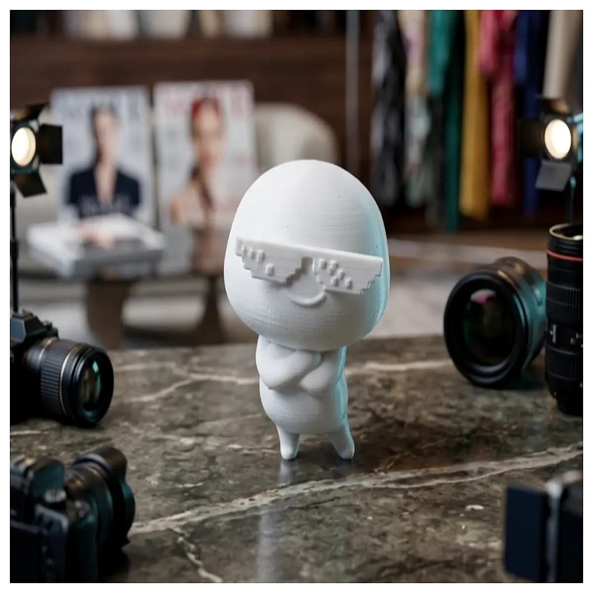 cool pentol character figure痞子人生 collectible toy piece for desk shelf gaming room decor