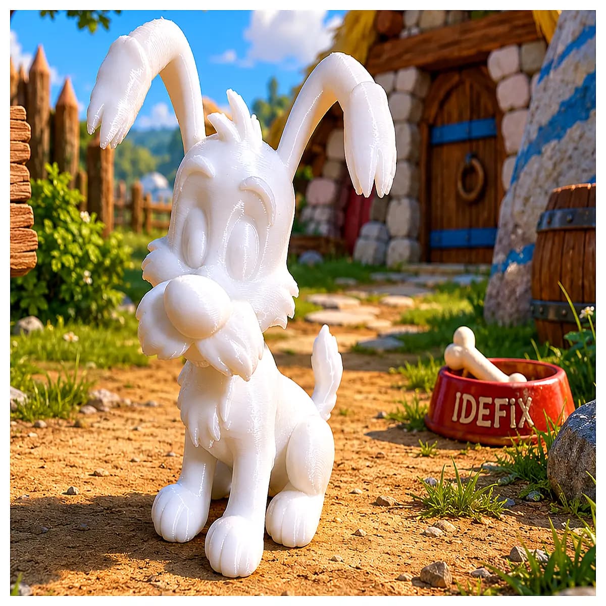 obelix dog id fix figurine collectible comic character toy fans
