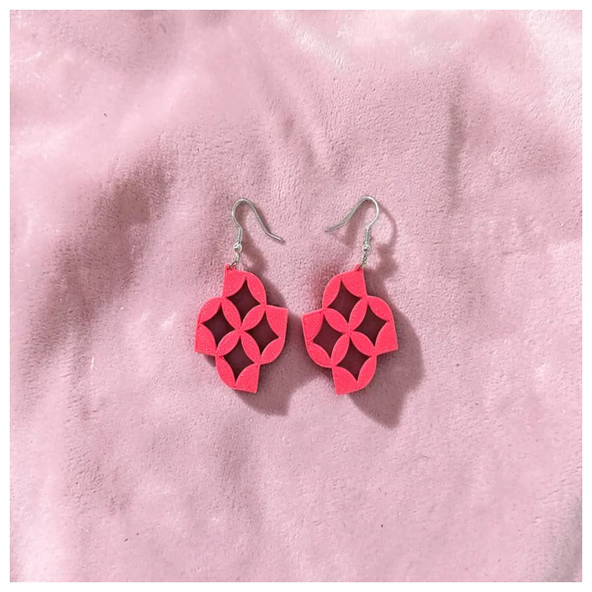 geometric floral drop earrings women gold silver jewelry party wedding gift