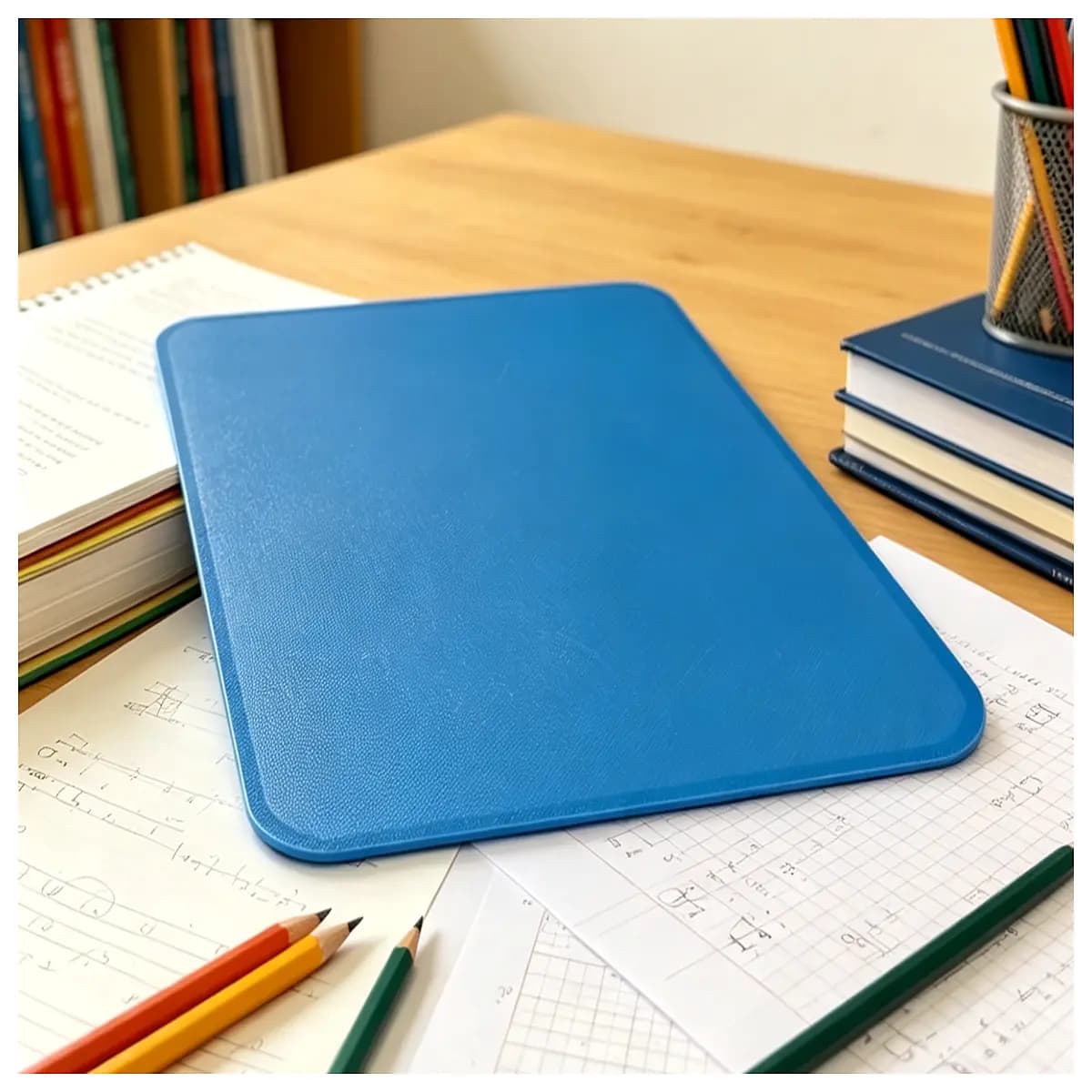 student desk pad with rounded corners non slip writing mat for school office study table protection
