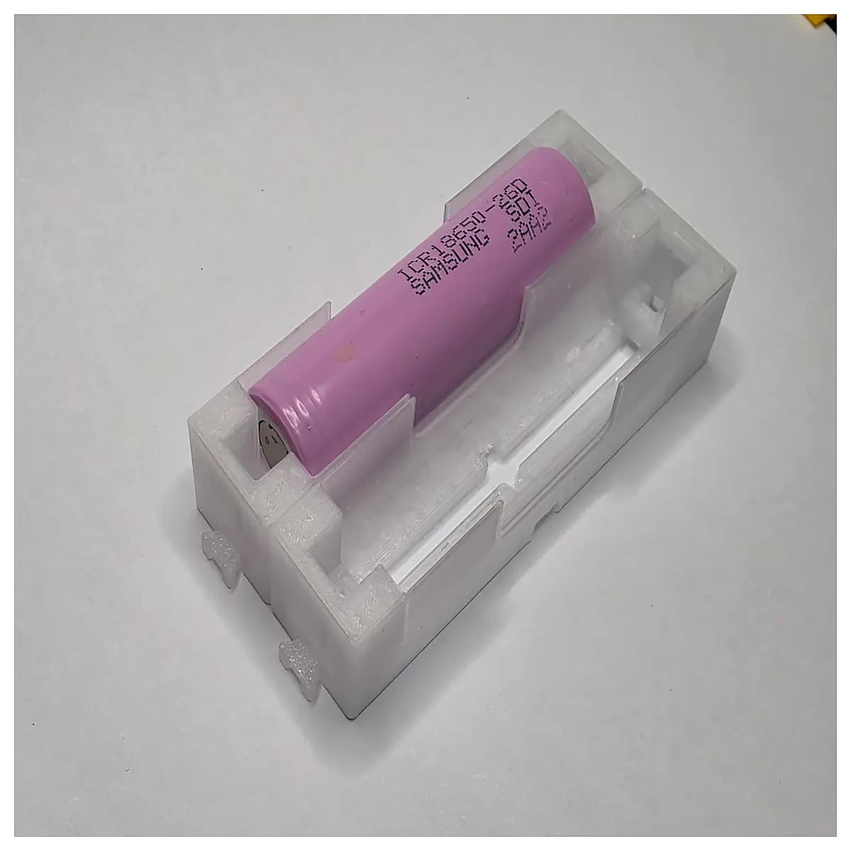 18650 battery holder print file stl diy power bank case modular battery tray organizer rechargeable cell mount