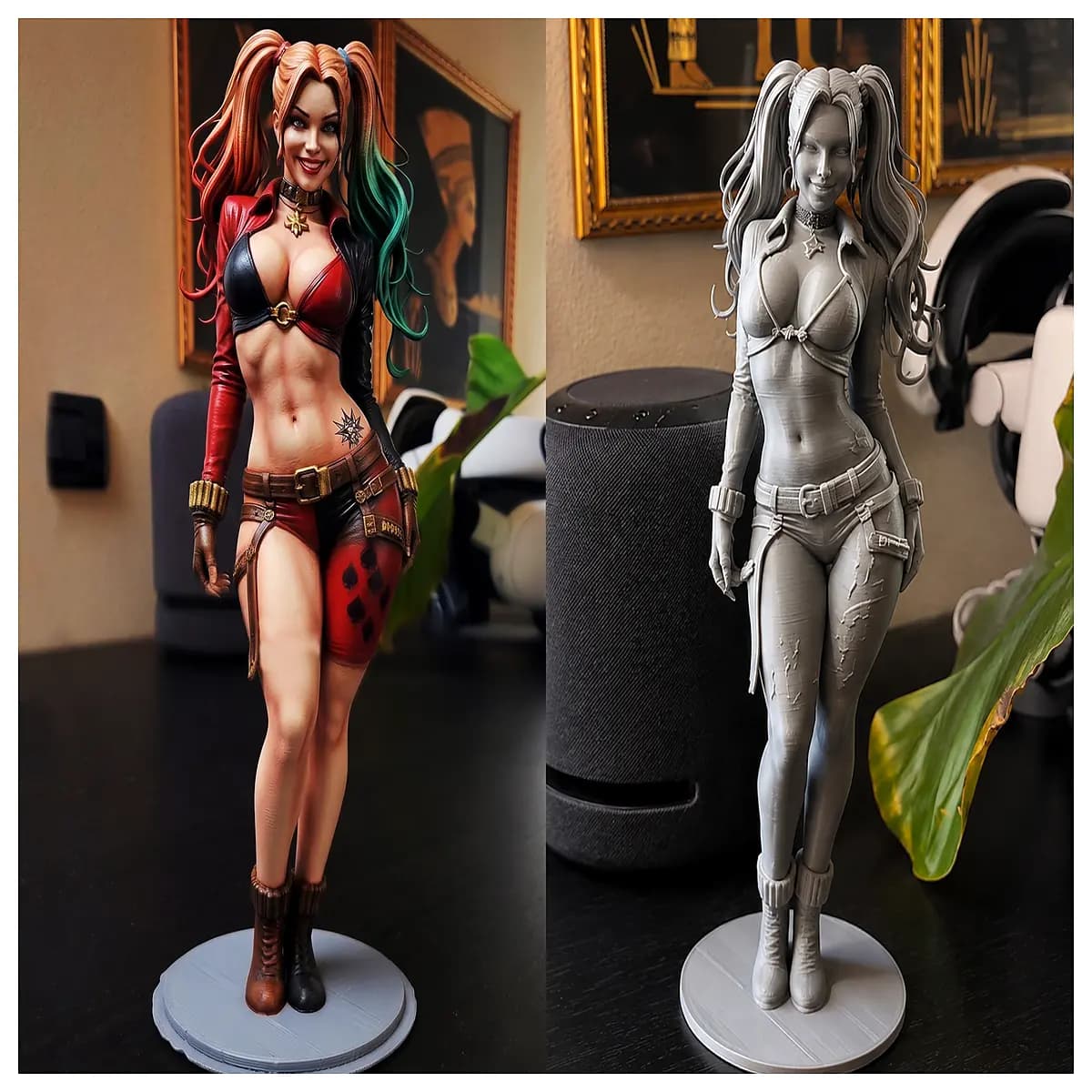 quinn action figure dc comics collectible doll vinyl statue party decor