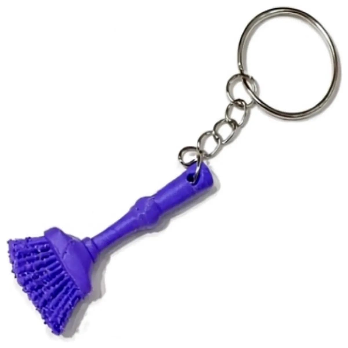 cute broom keychain for home decor cleaning gift idea funny janitor accessory key ring for bag or backpack novelty key holder
