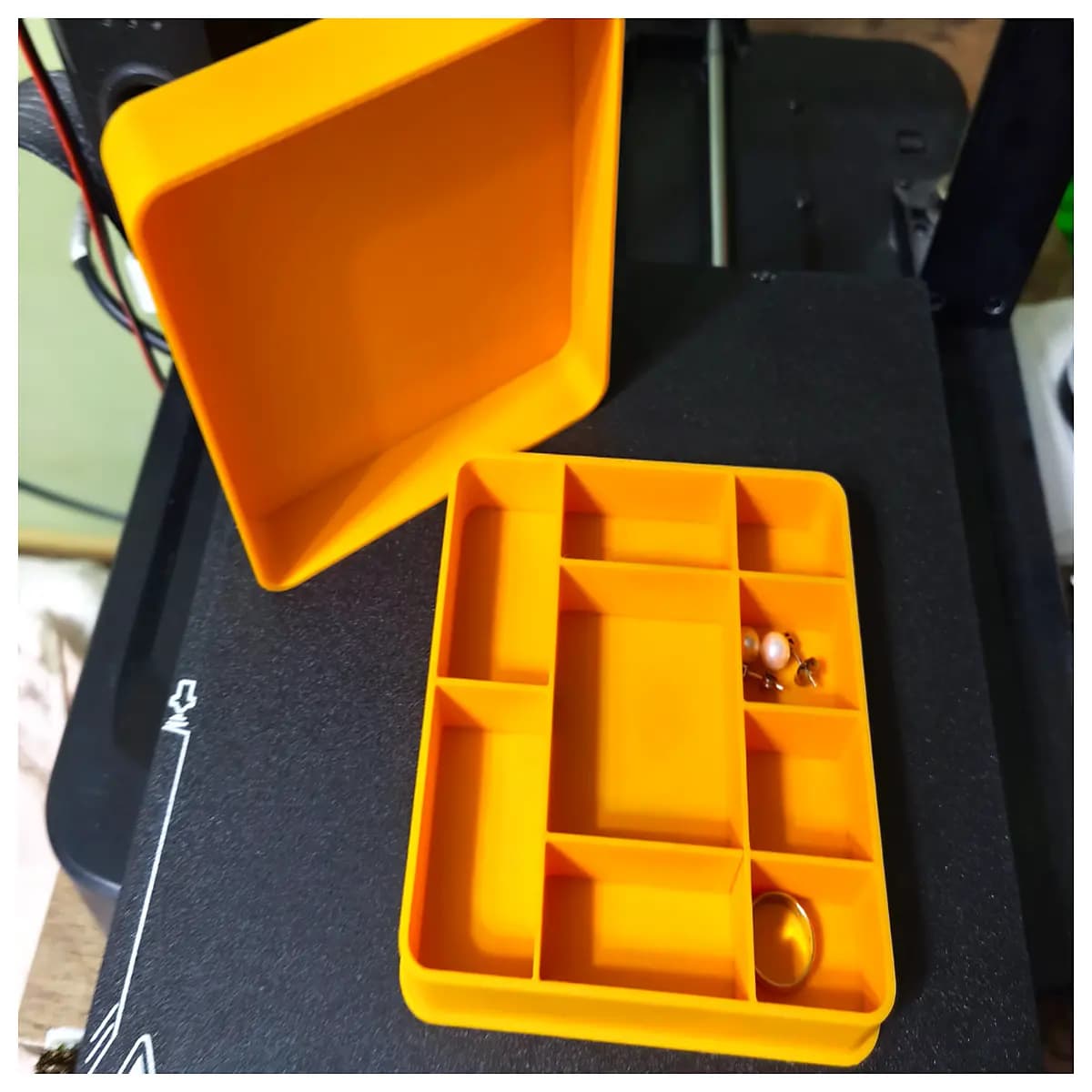 small storage box with lid 120x120mm desk organizer plastic container for jewelry cosmetics accessories tidy home office