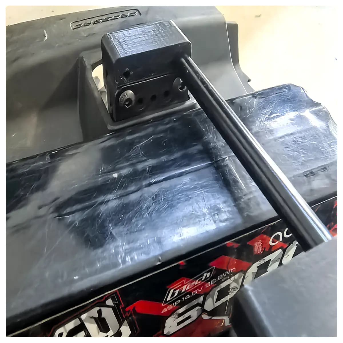 crossrc8 battery tray lift mod upgrade spacer for 1 8 rc car suspension clearance