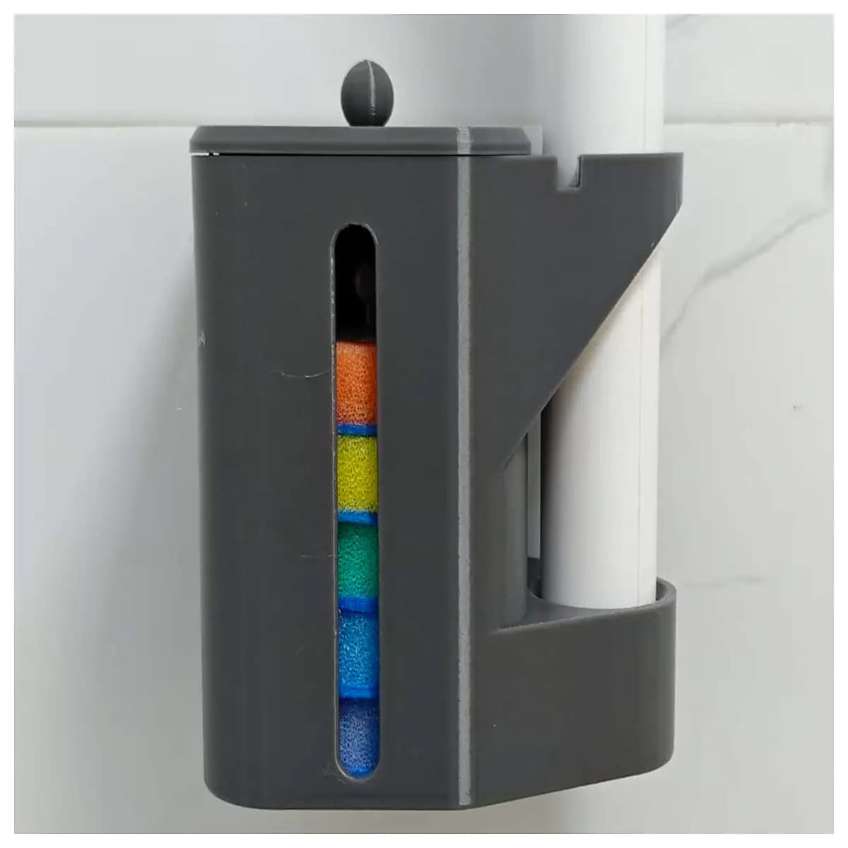 disposable toilet brush holder wall mounted bathroom cleaning tool organizer rack for bristle brush storage
