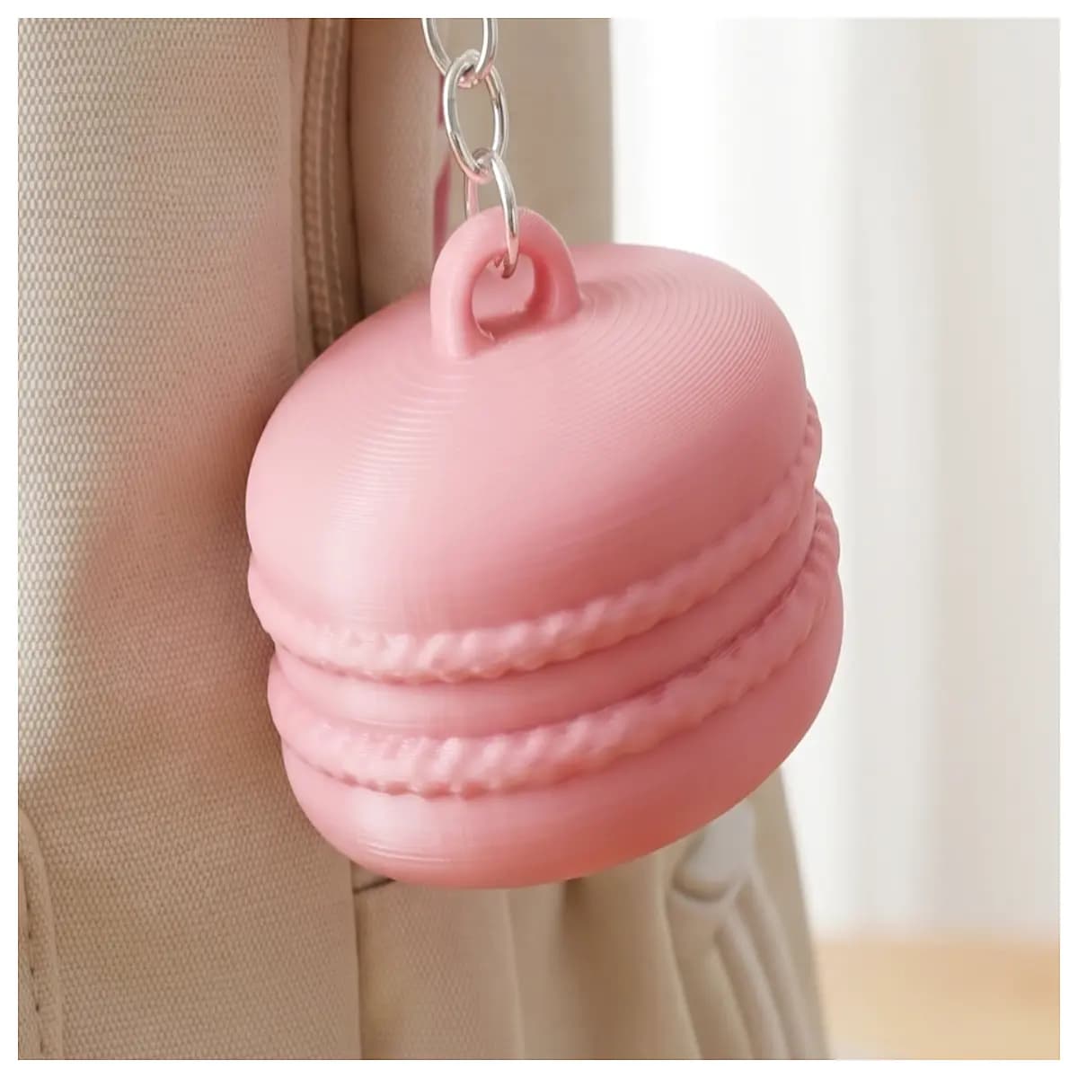 cute macaron keychain bag charm pendant for backpack purse accessories girls women kids